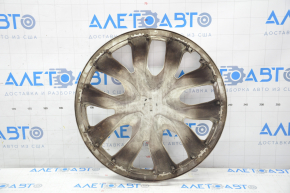 Wheel cap R17 Nissan Rogue 14-20 curb, 2 broken fasteners