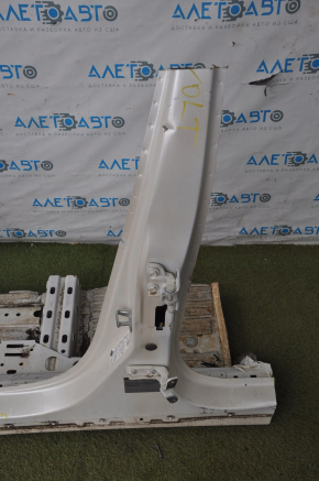 Front left quarter Chevrolet Volt 11-15 white with central pillar, without sidewall, dented