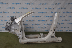 Front left quarter Chevrolet Volt 11-15 white with central pillar, without sidewall, dented