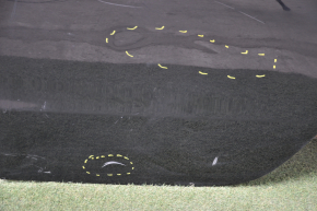 Door bare rear left Chevrolet Volt 11-15 black GBA, dents