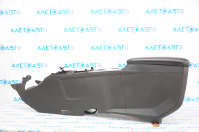 Console center armrest and cup holders Chevrolet Equinox 10-17 leather, black, scratches