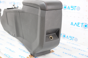 Console center armrest and cup holders Chevrolet Equinox 10-17 leather, black, scratches