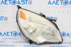 Headlight front right bare Chevrolet Equinox 10-15 pre-rest, for polishing, broken mount