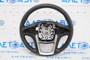 Naked steering wheel Chevrolet Equinox 10-17 leather black, no buttons, worn