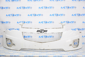 Front bumper bare Chevrolet Equinox 10-15 prerest, white, cracked