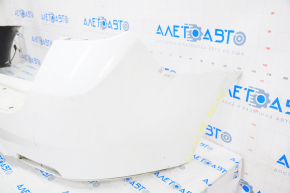 Rear bumper bare Chevrolet Equinox 10-15 prerest, white, scratch, broken mount