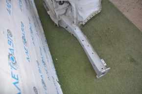 Front left quarter Kia Sorento 10-15 silver, drilled gun, dented