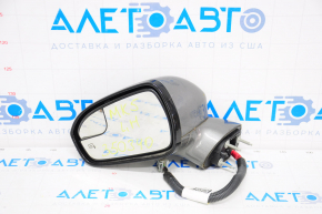 Left side mirror complete Ford Fusion mk5 13-20 7 pins, turn signal, heating, backlight, graphite, scale on mirror element