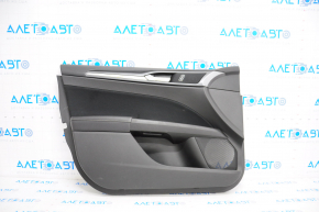 Door trim card front left Ford Fusion mk5 13-14 cloth, black, burnt fabric