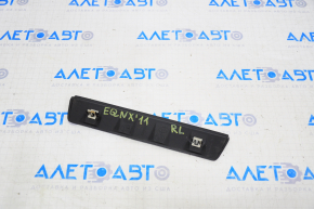 Door sill trim rear left outer Chevrolet Equinox 10-17 black
