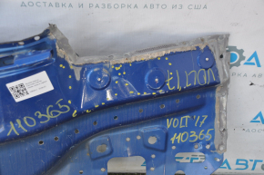 Rear panel of Chevrolet Volt 16 - blue, crumpled on the right