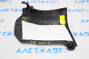 Front pillar trim lower right Hyundai Sonata 11-15 black, scratches