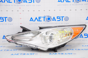 Headlight front left bare Hyundai Sonata 11-14 matte reflector, for polishing, cracks