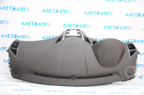 Torpedo front panel with AIRBAG Hyundai Sonata 11-15 black with beige inserts, broken bar