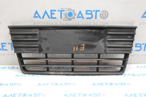 Front bumper grille central Ford Focus mk3 11-14 prerest matte, broken fasteners