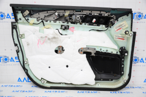 Lincoln MKZ 13-16 black front right door panel with brown armrest