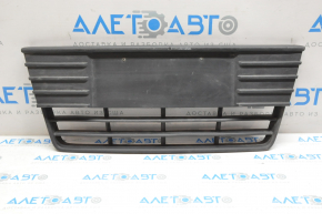 Front bumper grille central Ford Focus mk3 11-14 prerest matte, broken fasteners, pressed