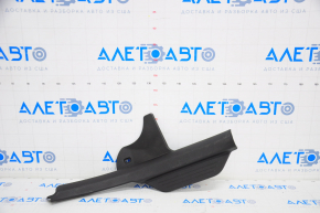 Rear left door sill trim Hyundai Sonata 11-15 black, type 1 worn, 2 fasteners broken