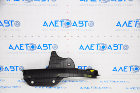 Rear left door sill trim Hyundai Sonata 11-15 black, type 1 worn, 2 fasteners broken