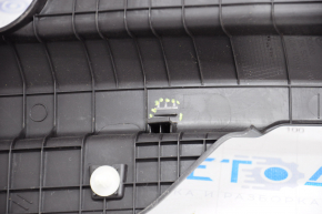 Rear left door sill trim Hyundai Sonata 11-15 black, type 1 worn, 2 fasteners broken