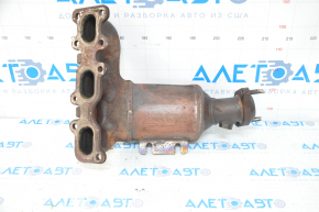 Exhaust manifold with catalytic converter right Lincoln MKZ 13-16 3.7 thread defect