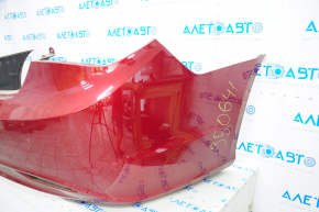 Rear bumper bare Hyundai Sonata 11-13 red, scratches
