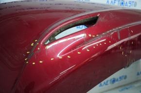 Rear bumper bare Hyundai Sonata 11-13 red, scratches