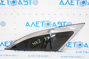 Rear left fixed glass window for Lincoln MKZ 13-20 chrome