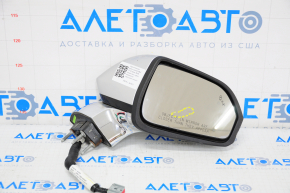 Right side mirror complete Lincoln MKZ 13-16 12 pins, BSM, turn signal, black, scratch on mirror element