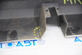 Right threshold Lincoln MKZ 13-20 silver with seals, crack in fastening, dented fastening, rubbed