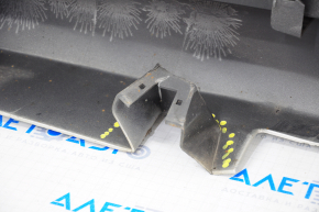 Right threshold Lincoln MKZ 13-20 silver with seals, crack in fastening, dented fastening, rubbed