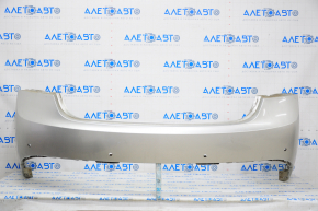 Bare rear bumper Lincoln MKZ 13-20 silver, upper part for parking sensors, crack in mount