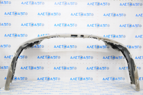 Bare rear bumper Lincoln MKZ 13-20 silver, upper part for parking sensors, crack in mount