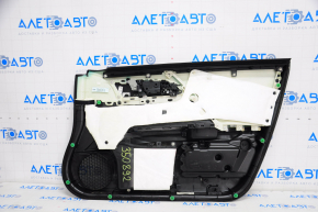 Door trim card front left Honda Accord 13-15 leather black, with seat memory, wood trim