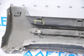 Right threshold Toyota Camry v50 12-14 usa LE XLE with chrome silver dented, broken fasteners, 2 fasteners torn off, scratches, broken chrome