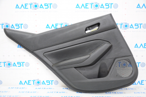 Door trim card rear left Nissan Altima 19-21 leather, black, scratch