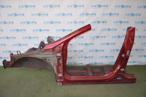 Front quarter left Hyundai Sonata 11-15 red with central pillar