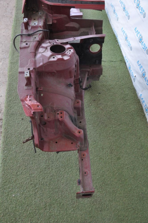 Front quarter right Hyundai Sonata 11-15 red with central pillar