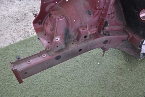 Front quarter right Hyundai Sonata 11-15 red with central pillar