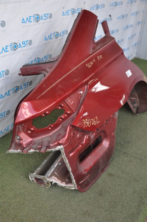 Quarter wing rear right Hyundai Sonata 11-12 red