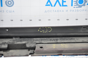 Left threshold Toyota Avalon 13-18 red dented front part, broken fasteners, painted
