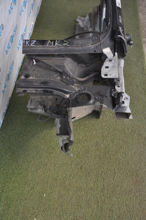 Front quarter left Lincoln MKZ 13-20 black with central pillar, dented, without sidewall