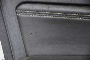 Door trim card front left Nissan Altima 19-20 leather, black, leather defect
