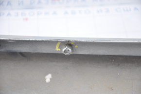 Left threshold Toyota Camry v40 07-11 silver broken fasteners, dented, lower fastener torn off