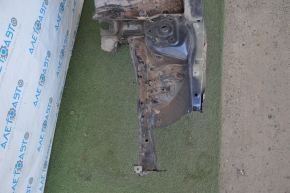 Front left quarter Nissan Altima 19-24 blue, with central pillar, dented, bumps