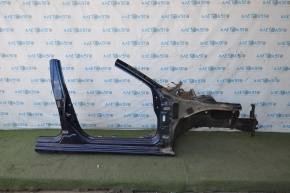 Front quarter right Nissan Altima 19-24 blue, with central pillar