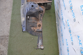 Front quarter right Nissan Altima 19-24 blue, with central pillar