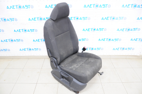 Passenger seat VW Tiguan 09-18 without airbag, cloth, black, mechanical, for cleaning, missing plug on handle