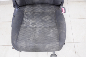Passenger seat VW Tiguan 09-18 without airbag, cloth, black, mechanical, for cleaning, missing plug on handle