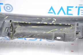 Left threshold Toyota Camry v50 12-14 usa LE XLE with chrome dented, broken at the back, broken fasteners, scratches